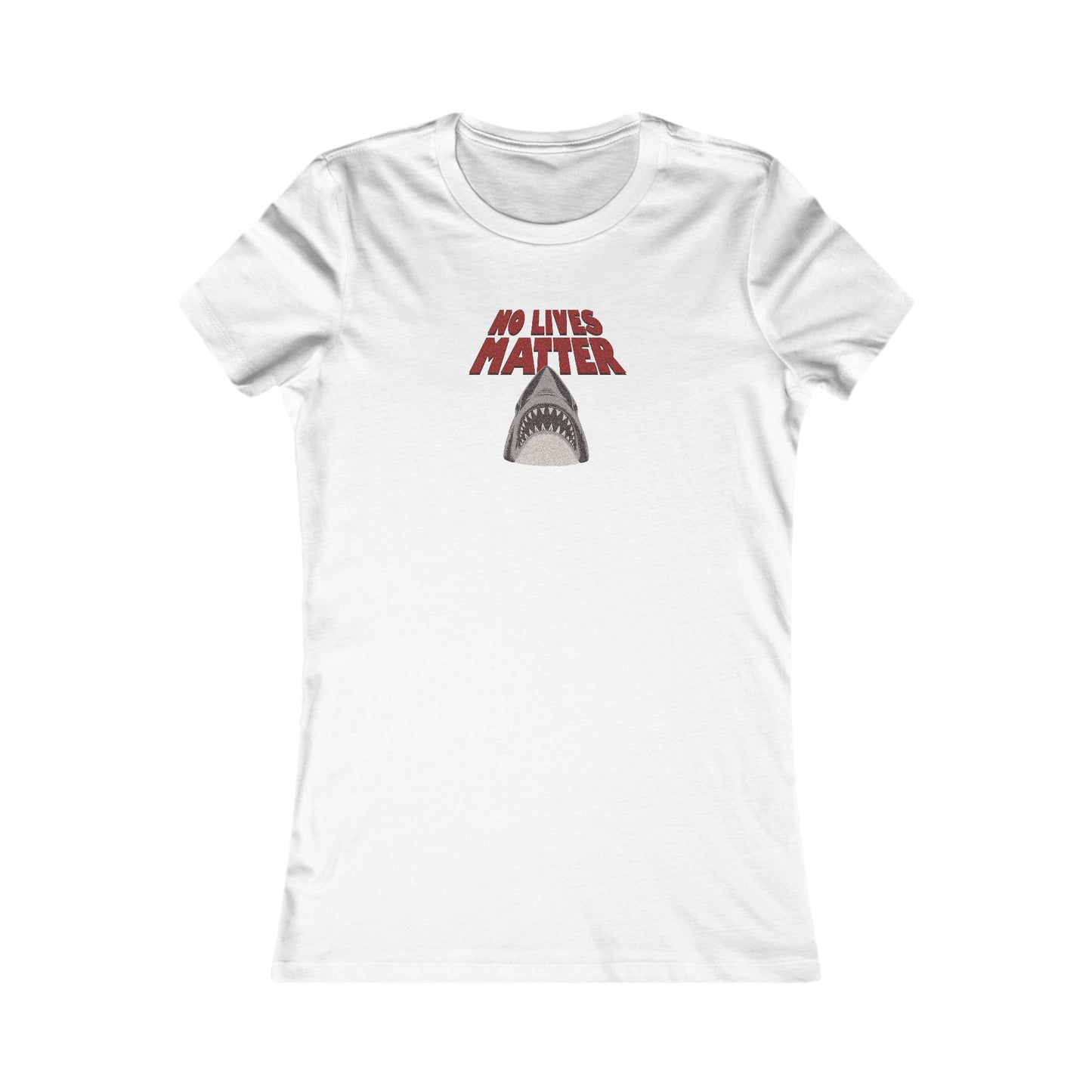 No Lives Matter — Jaws-Inspired Retro Women's Tee (Light)