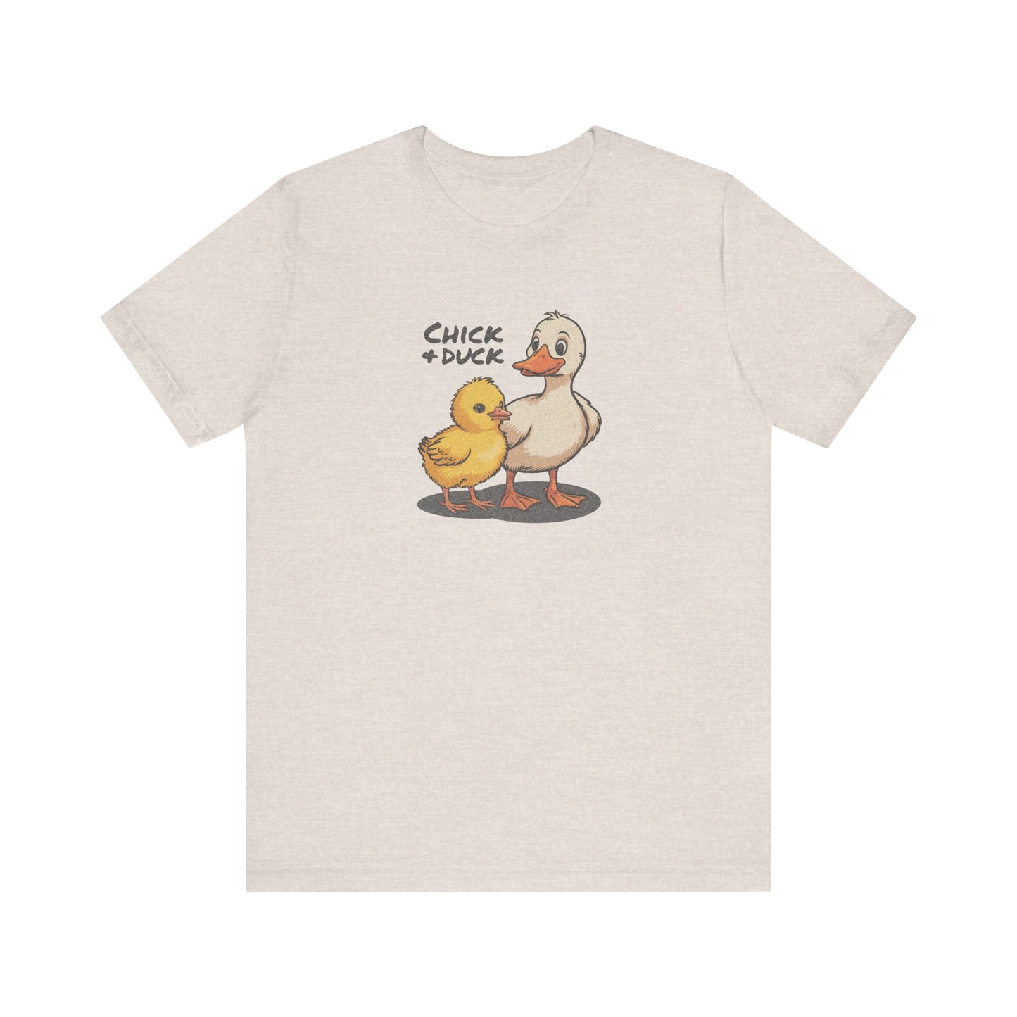 The Chick and the Duck — Friends Retro Tee (Light)
