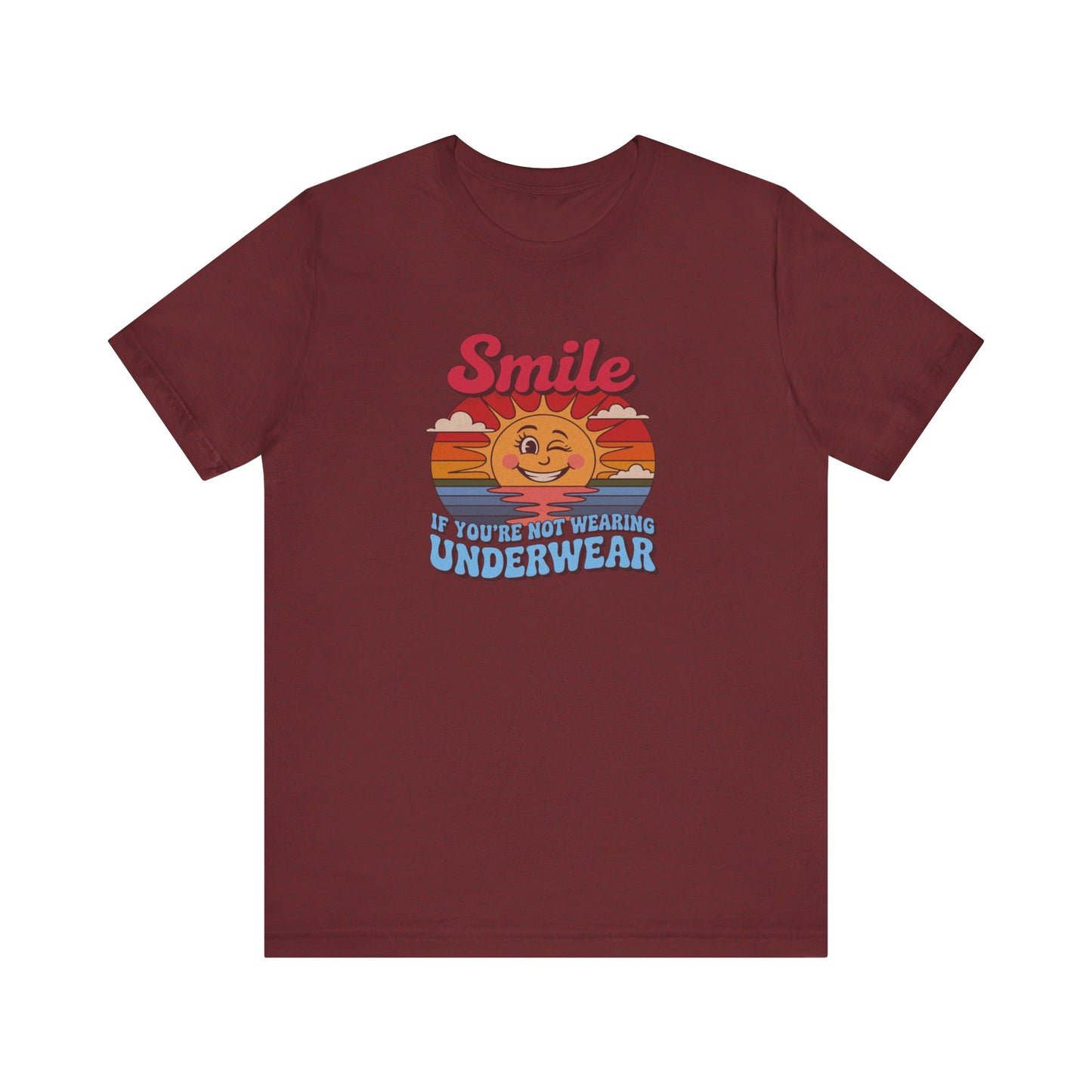 Smile If You’re Not Wearing Underwear — Retro Tee (Dark)