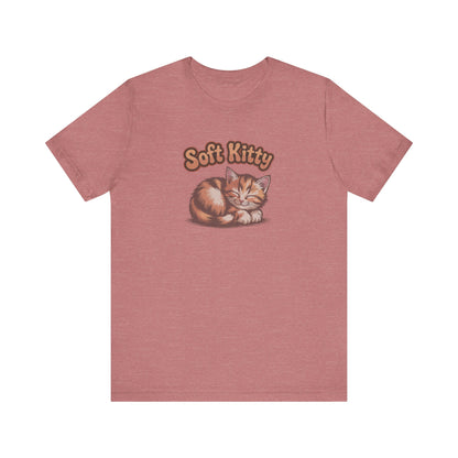 Soft Kitty Sick-Day Lullaby — Big Bang Theory Retro Tee (Light)