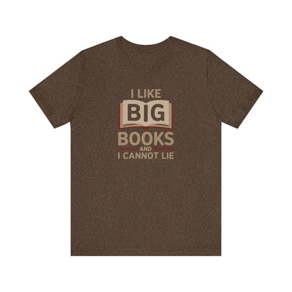 I Like Big Books and I Cannot Lie — Bibliophile Retro Tee (Dark)