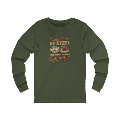 Buns of Steel (and Cinnamon) — Workout Long Sleeve (Dark)