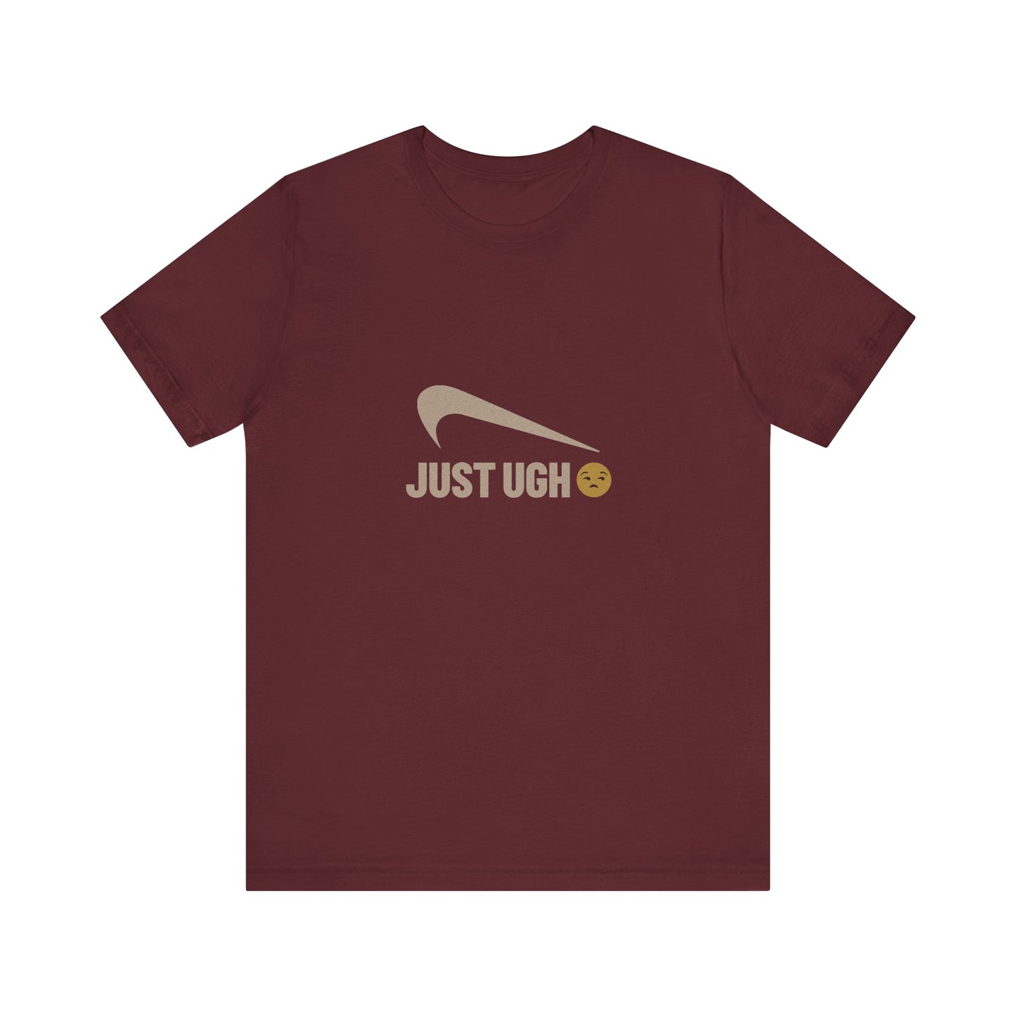 Just Ugh 😒 Athletic Parody — Retro Workout Tee (Dark)