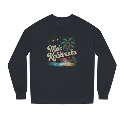 Mele Kalikimaka — Retro Hawaiian Christmas Sweatshirt (Dark)
