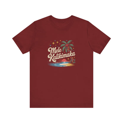 Mele Kalikimaka — Retro Hawaiian Christmas Tee (Dark)