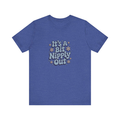 It's a Bit Nipply Out — Christmas Vacation Retro Tee (Dark)