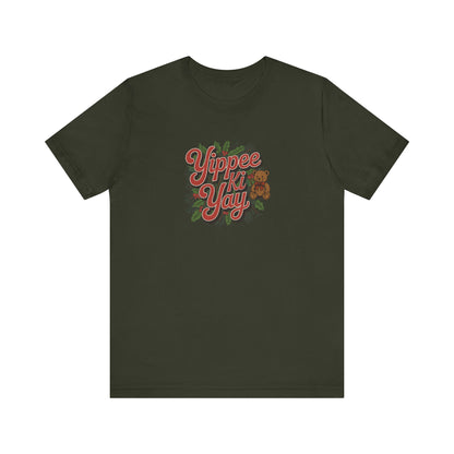 Yippee Ki Yay — Die Hard Retro Christmas Tee (Dark)