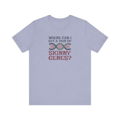 Pair of Skinny Genes (Colorful) — Retro Graphic Tee (Light)