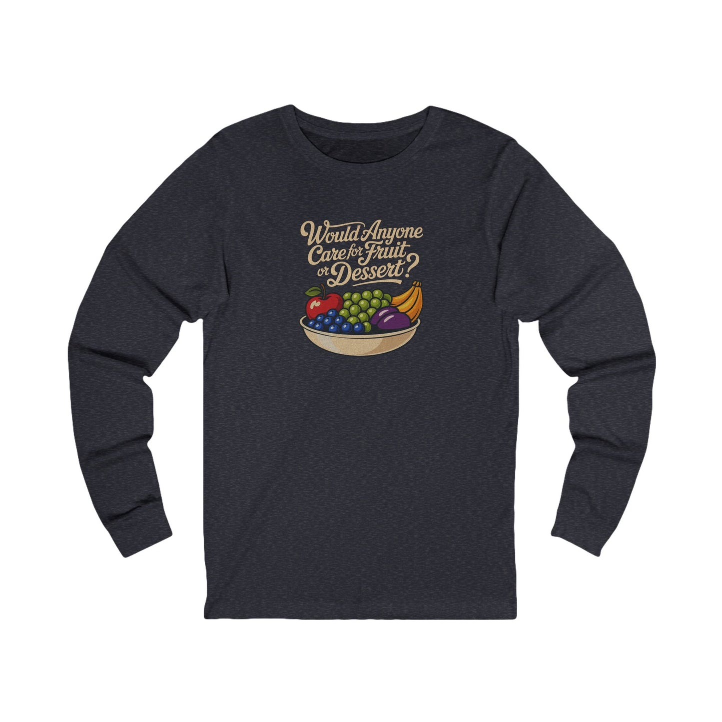 Would Anyone Care for Fruit or Dessert? — Clue Retro Long Sleeve (Dark)