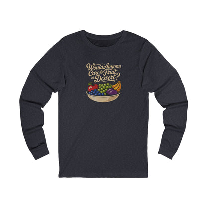 Would Anyone Care for Fruit or Dessert? — Clue Retro Long Sleeve (Dark)