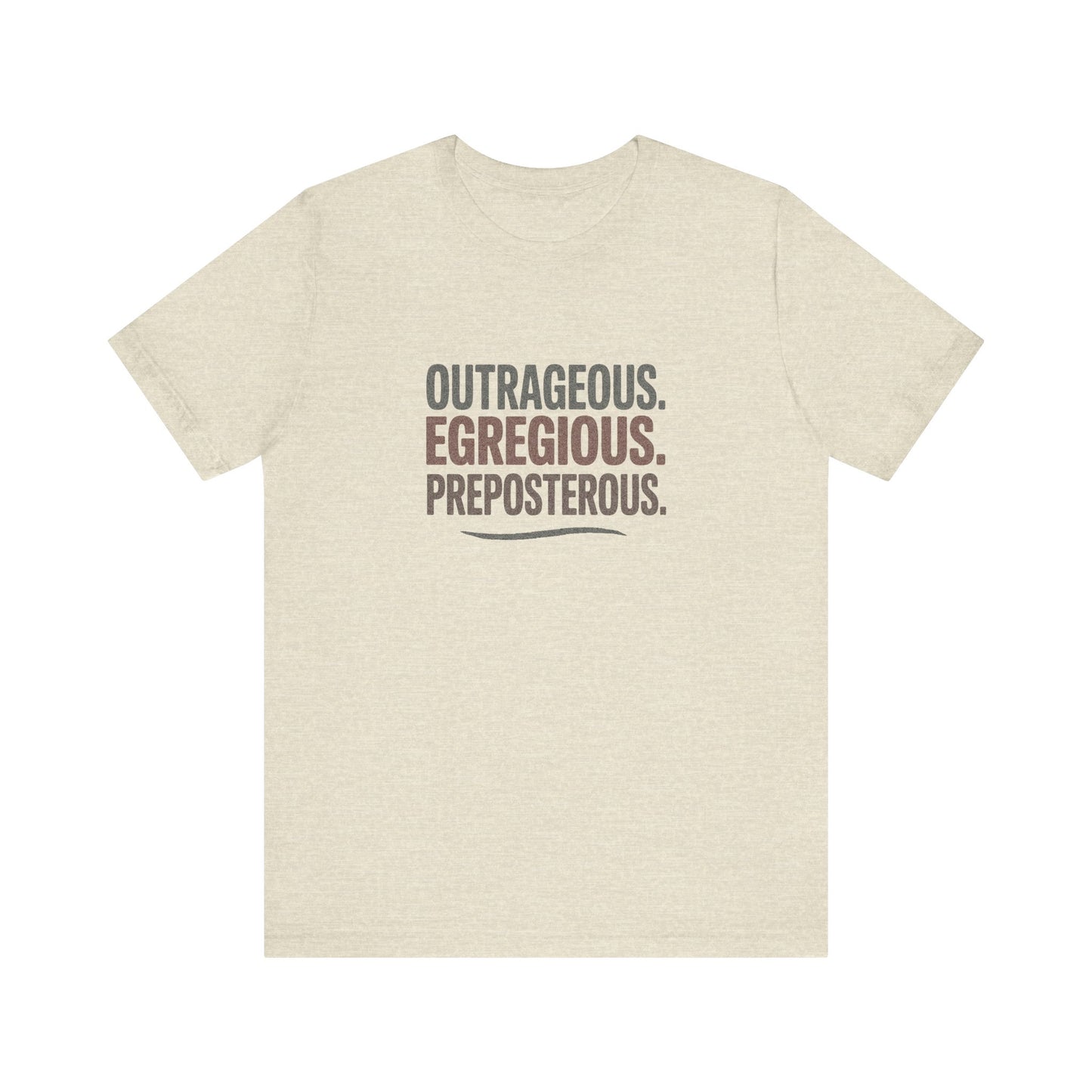 Outrageous Egregious Preposterous — Seinfeld Retro Tee (Light)