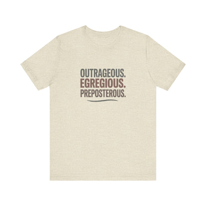 Outrageous Egregious Preposterous — Seinfeld Retro Tee (Light)