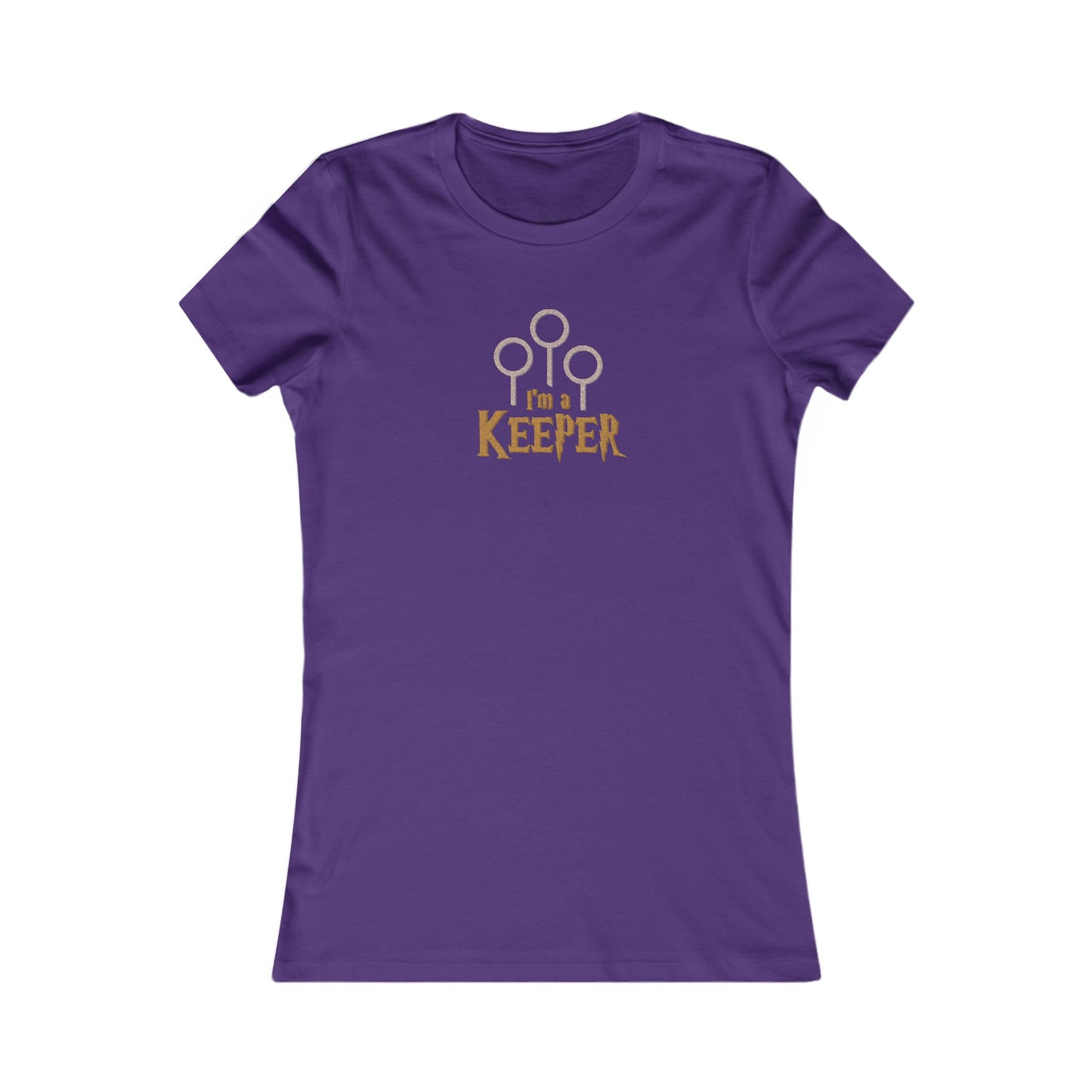 I’m a Keeper — Harry Potter Quidditch Retro Women's Tee (Dark)