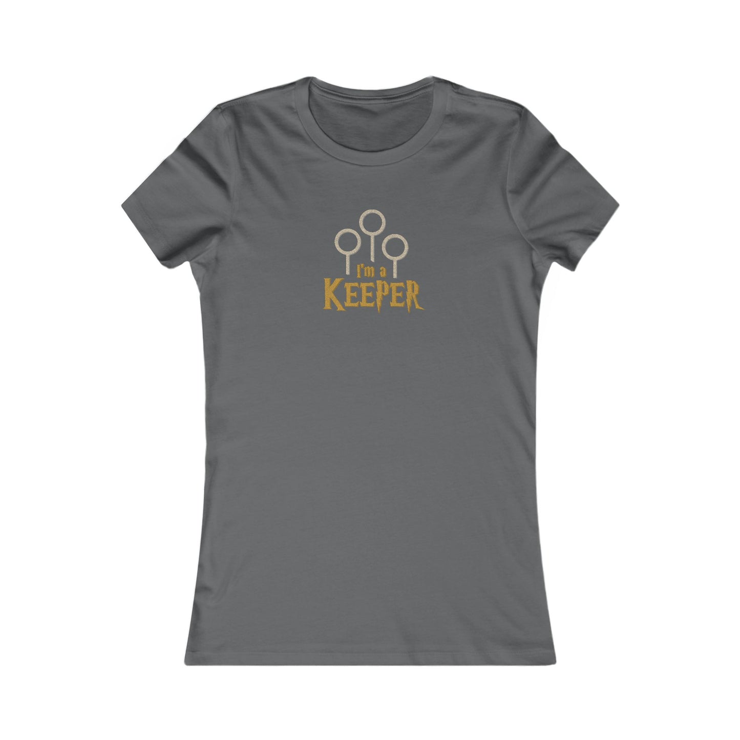 I’m a Keeper — Harry Potter Quidditch Retro Women's Tee (Dark)