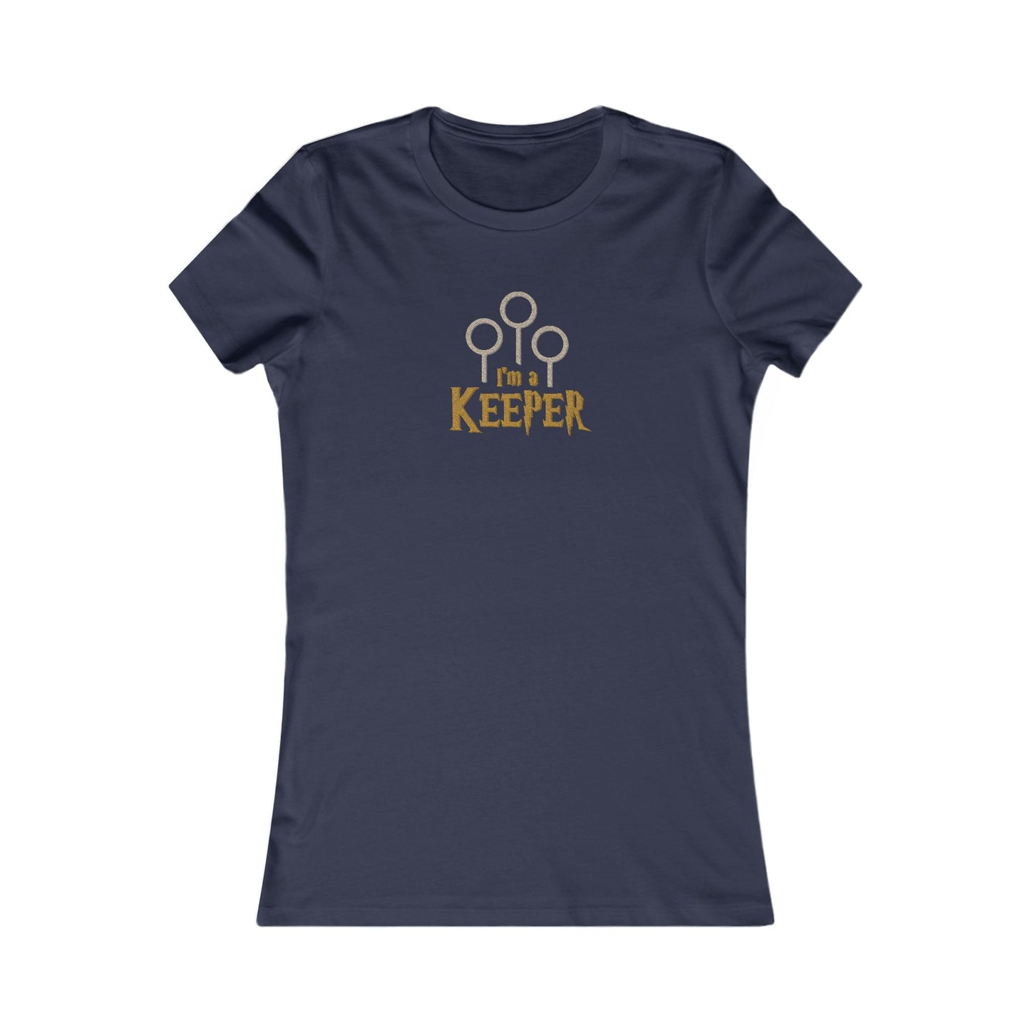 I’m a Keeper — Harry Potter Quidditch Retro Women's Tee (Dark)