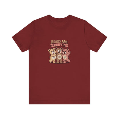 Bears Are Terrifying (Cute Remix) — Retro Tee (Dark)