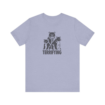 Bears Are Terrifying — Retro Silhouette Tee (Light)