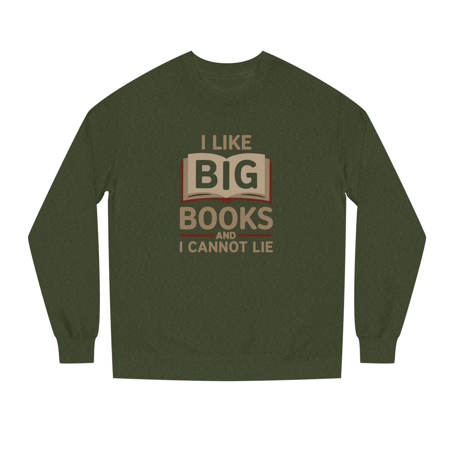 I Like Big Books and I Cannot Lie — Bibliophile Retro Sweatshirt (Dark)