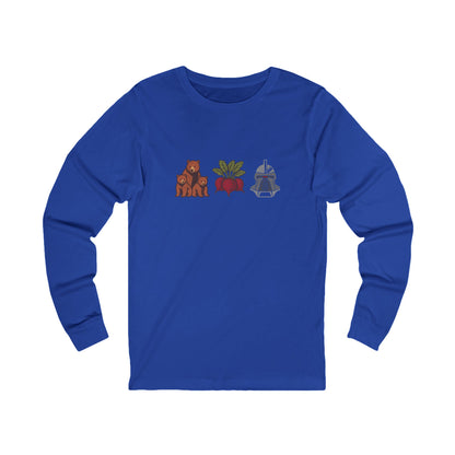 Bears, Beets, Battlestar (Icons) — Retro Long Sleeve (Dark)