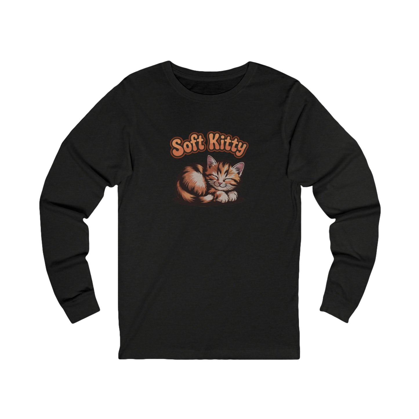 Soft Kitty Sick-Day Lullaby — Big Bang Theory Retro Long Sleeve (Dark)