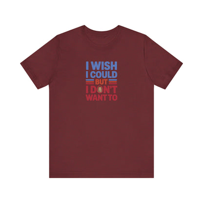 I Wish I Could, But I Don't Want To — Phoebe Buffay Retro Tee (Dark)