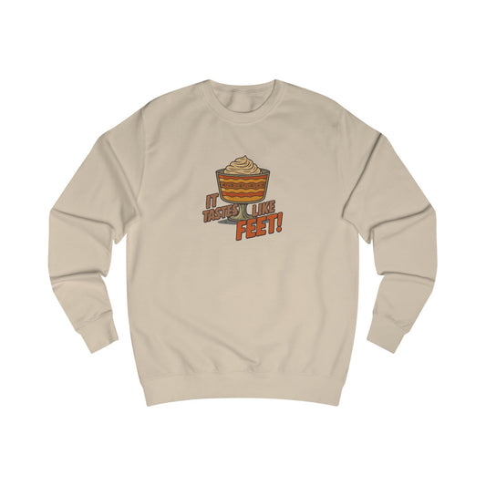 It Tastes Like Feet! — Thanksgiving Trifle Retro Sweatshirt (Light)