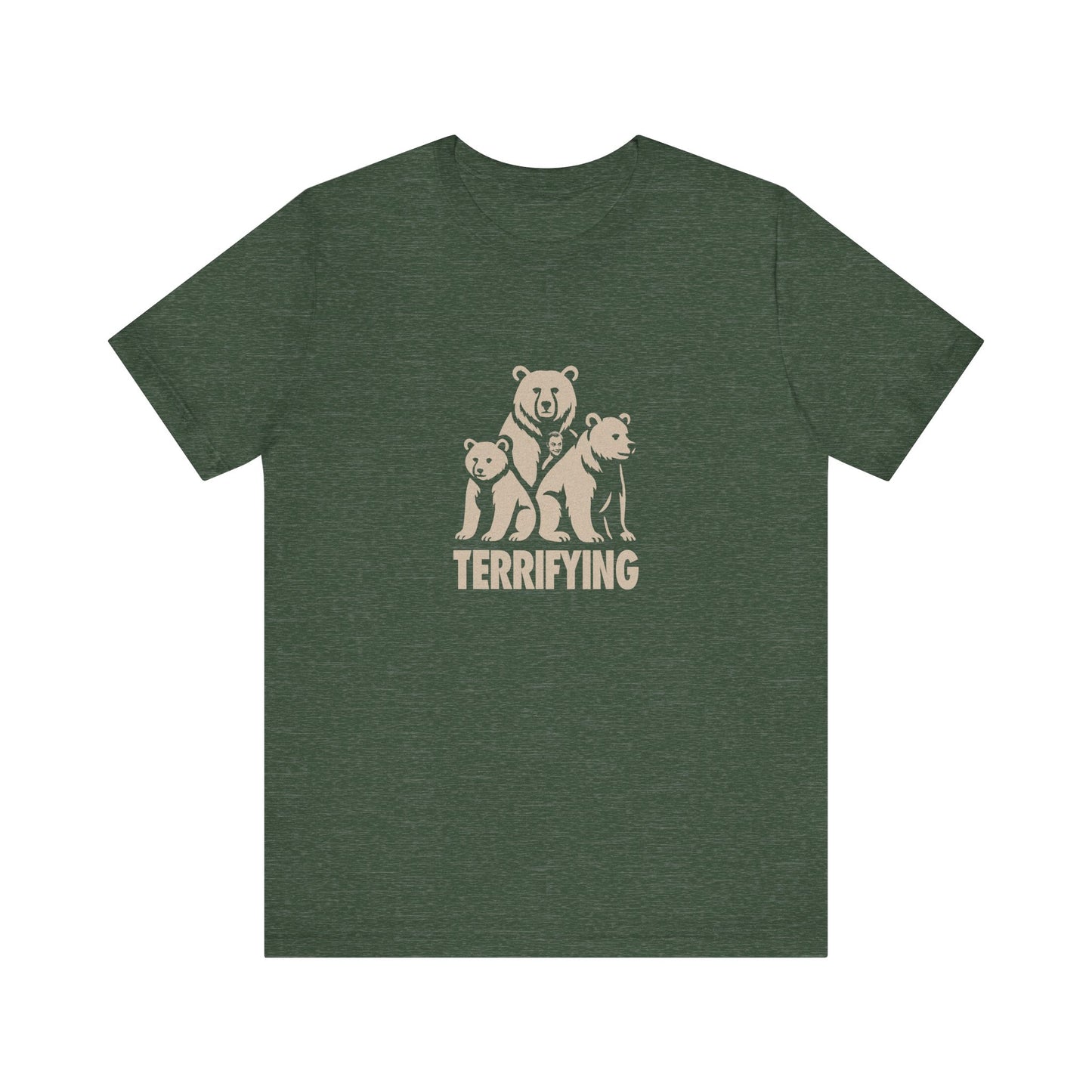 Bears Are Terrifying — Retro Silhouette Tee (Dark)