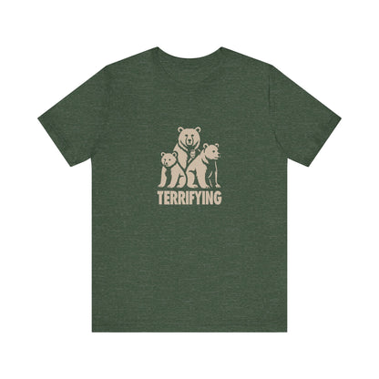 Bears Are Terrifying — Retro Silhouette Tee (Dark)