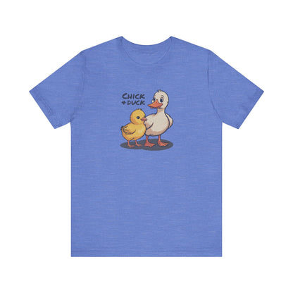 The Chick and the Duck — Friends Retro Tee (Light)