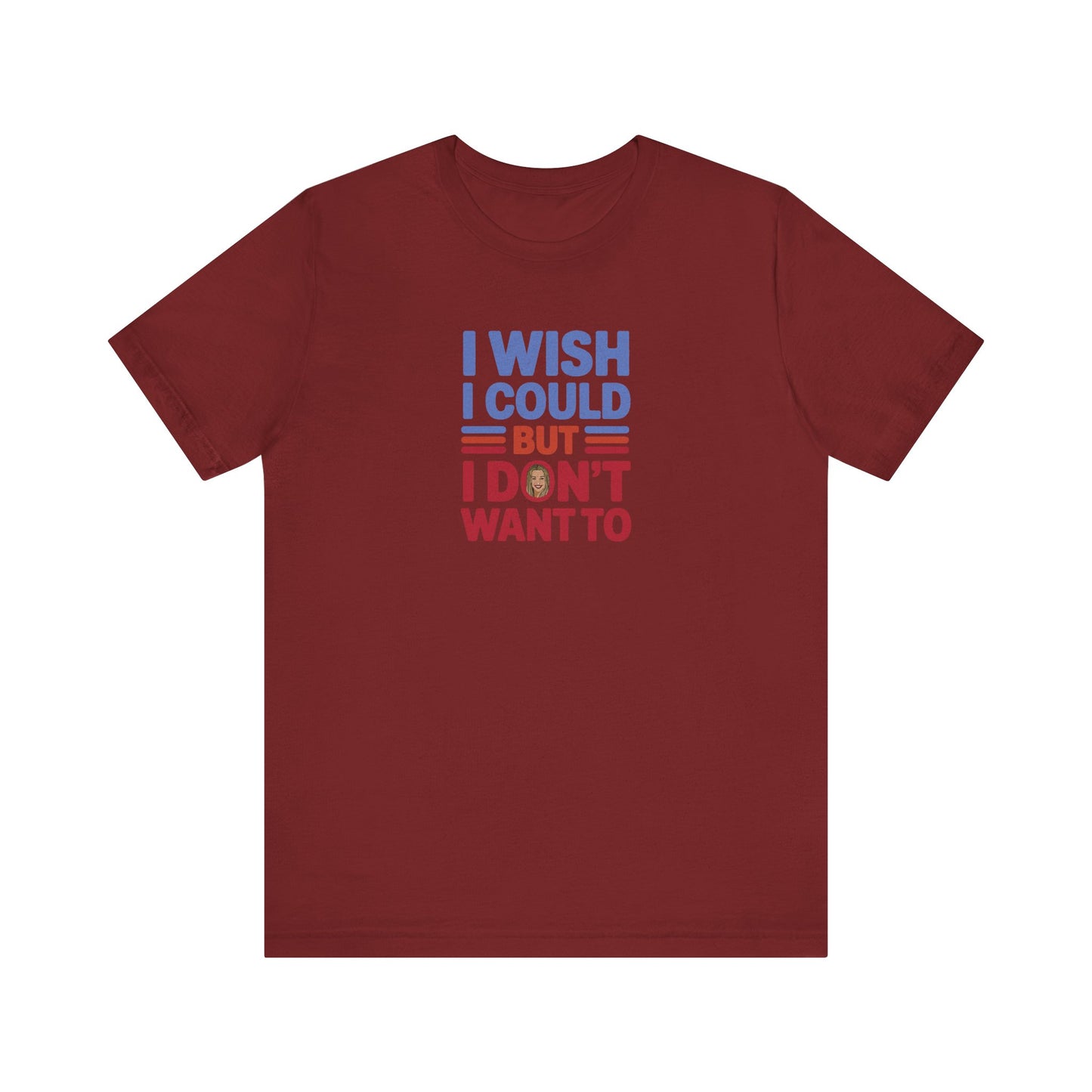 I Wish I Could, But I Don't Want To — Phoebe Buffay Retro Tee (Dark)
