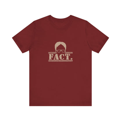 Dwight Schrute FACT. — The Office-Inspired Retro Tee (Dark)