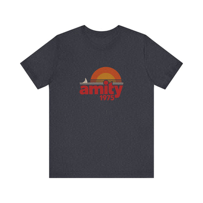 Amity Island 1975 — Jaws-Inspired Retro Tee (Dark)