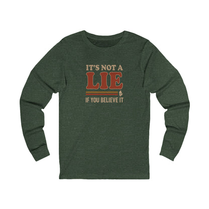 It’s Not a Lie, If You Believe It — George Costanza Retro Long Sleeve (Dark)
