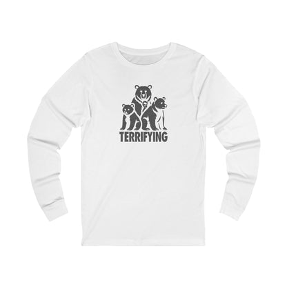Bears Are Terrifying — Retro Silhouette Long Sleeve (Light)