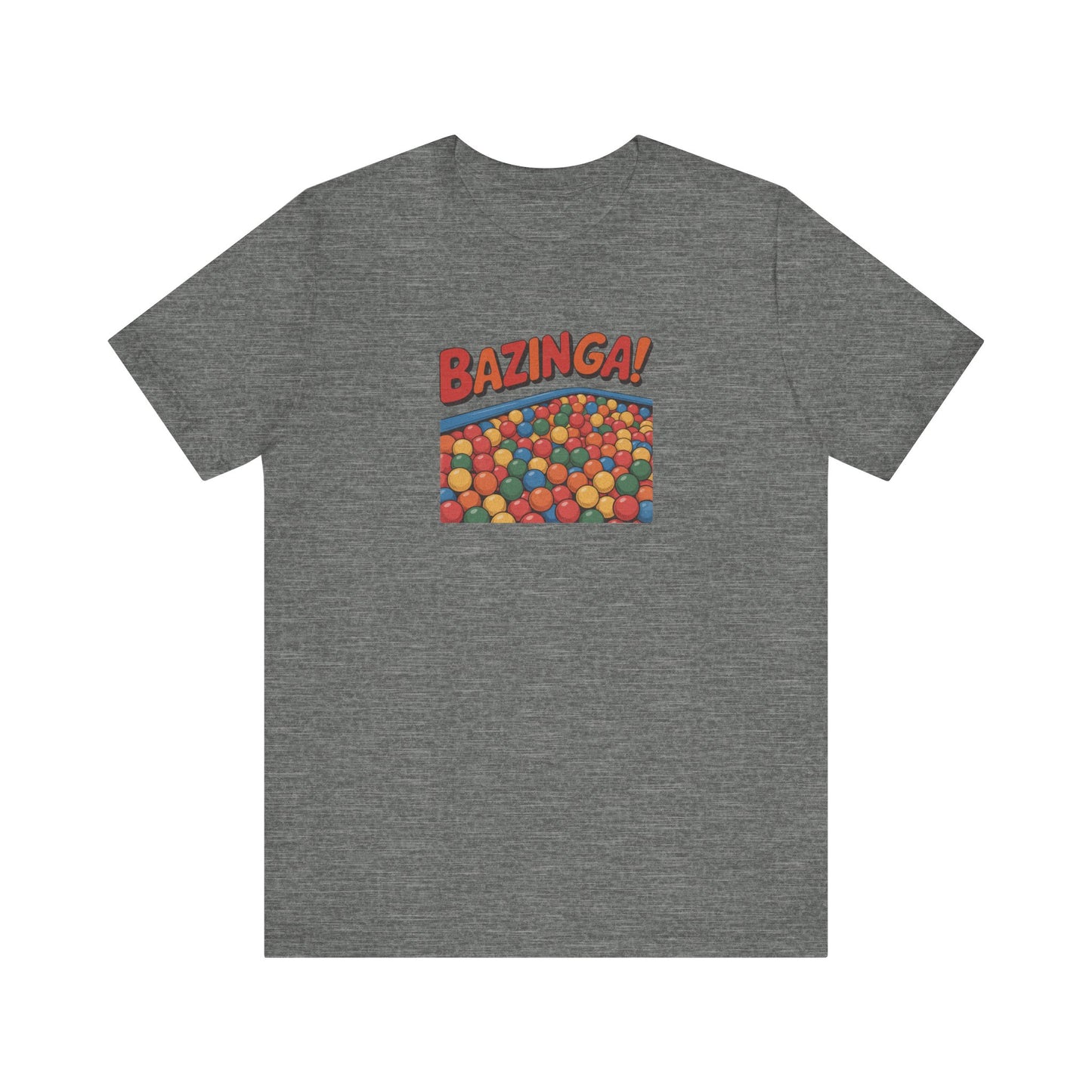 Bazinga! Ball Pit — Big Bang Theory Retro Tee (Light)