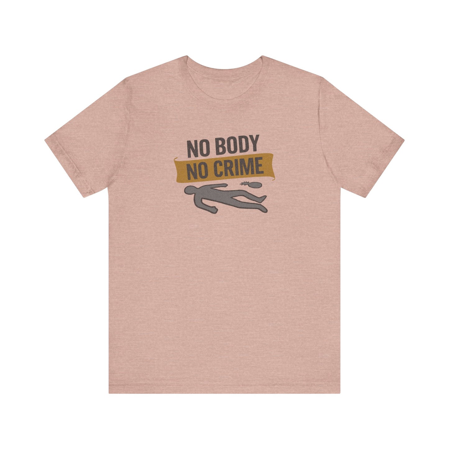No Body, No Crime — Psych Crime Scene Retro Tee (Light)