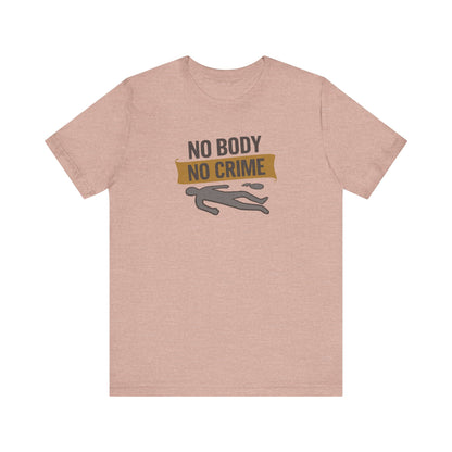 No Body, No Crime — Psych Crime Scene Retro Tee (Light)