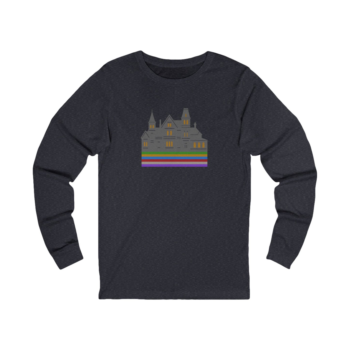 Welcome to Hill House (Off Route 41) — Clue Retro Long Sleeve (Dark)