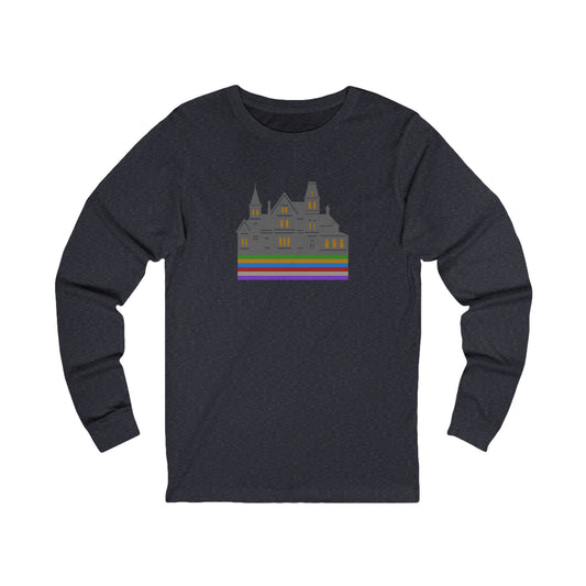 Welcome to Hill House (Off Route 41) — Clue Retro Long Sleeve (Dark)