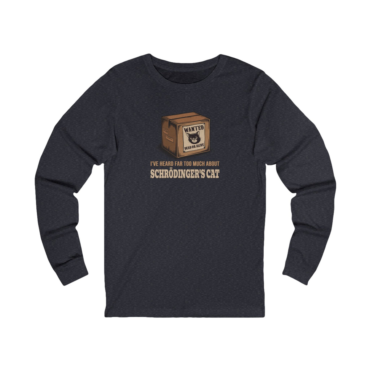 Schrödinger’s Cat — Big Bang Theory Retro Long Sleeve (Dark)