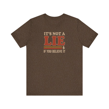 It’s Not a Lie, If You Believe It — George Costanza Retro Tee (Dark)