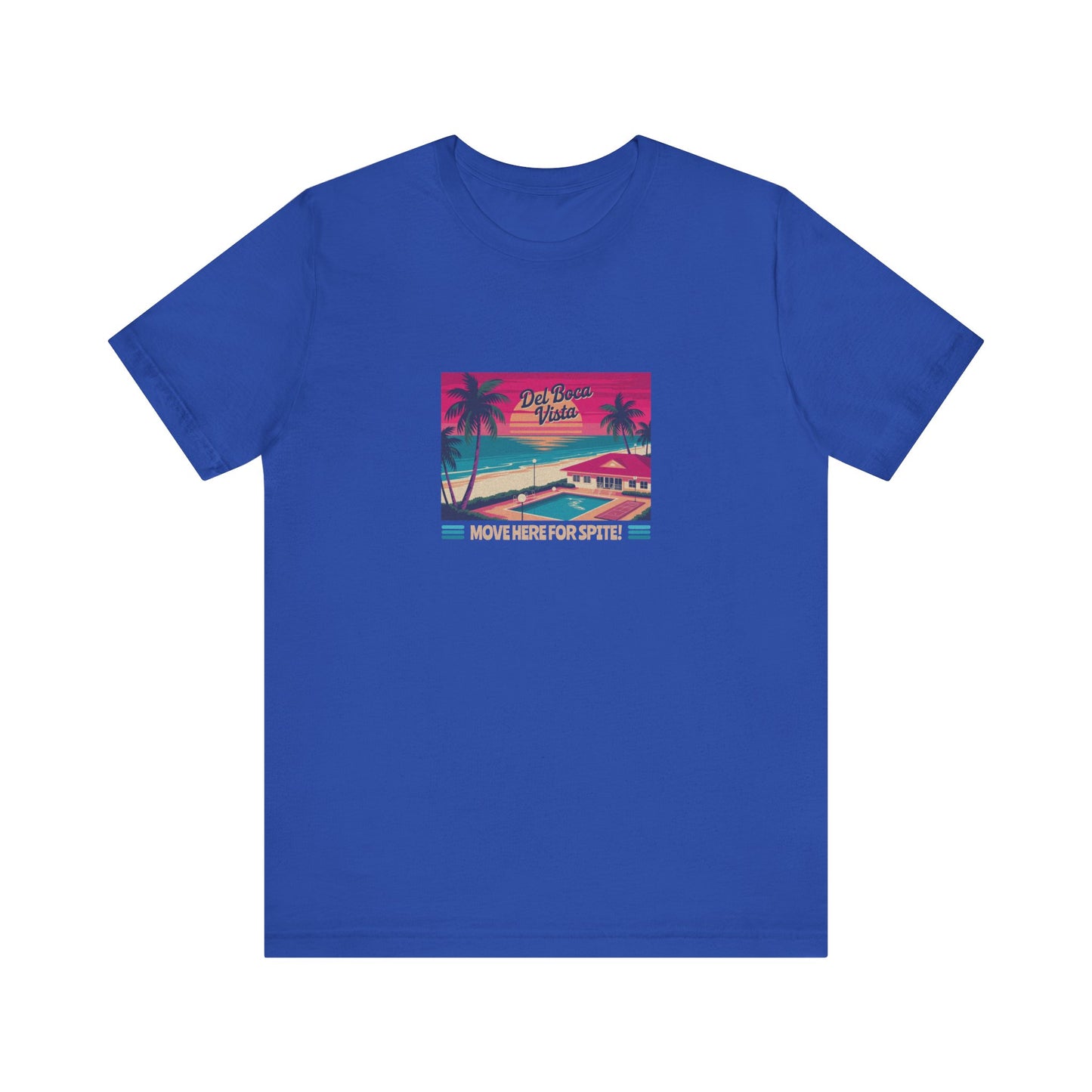 Del Boca Vista (Move Here For Spite!) — Seinfeld Retro Tee (Dark)