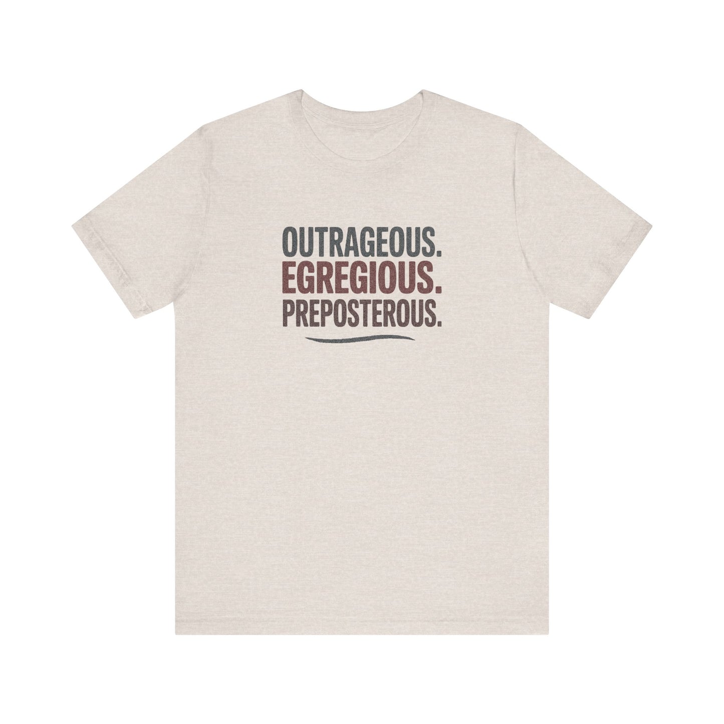 Outrageous Egregious Preposterous — Seinfeld Retro Tee (Dark)