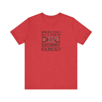 Pair of Skinny Genes — Retro Graphic Tee (Light)