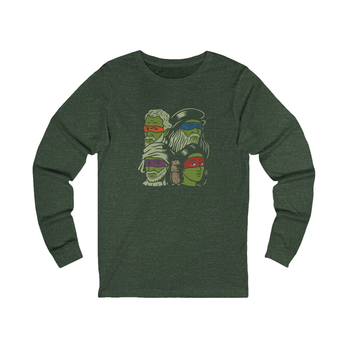 Renaissance Ninja Turtles — TMNT Retro Long Sleeve (Dark)