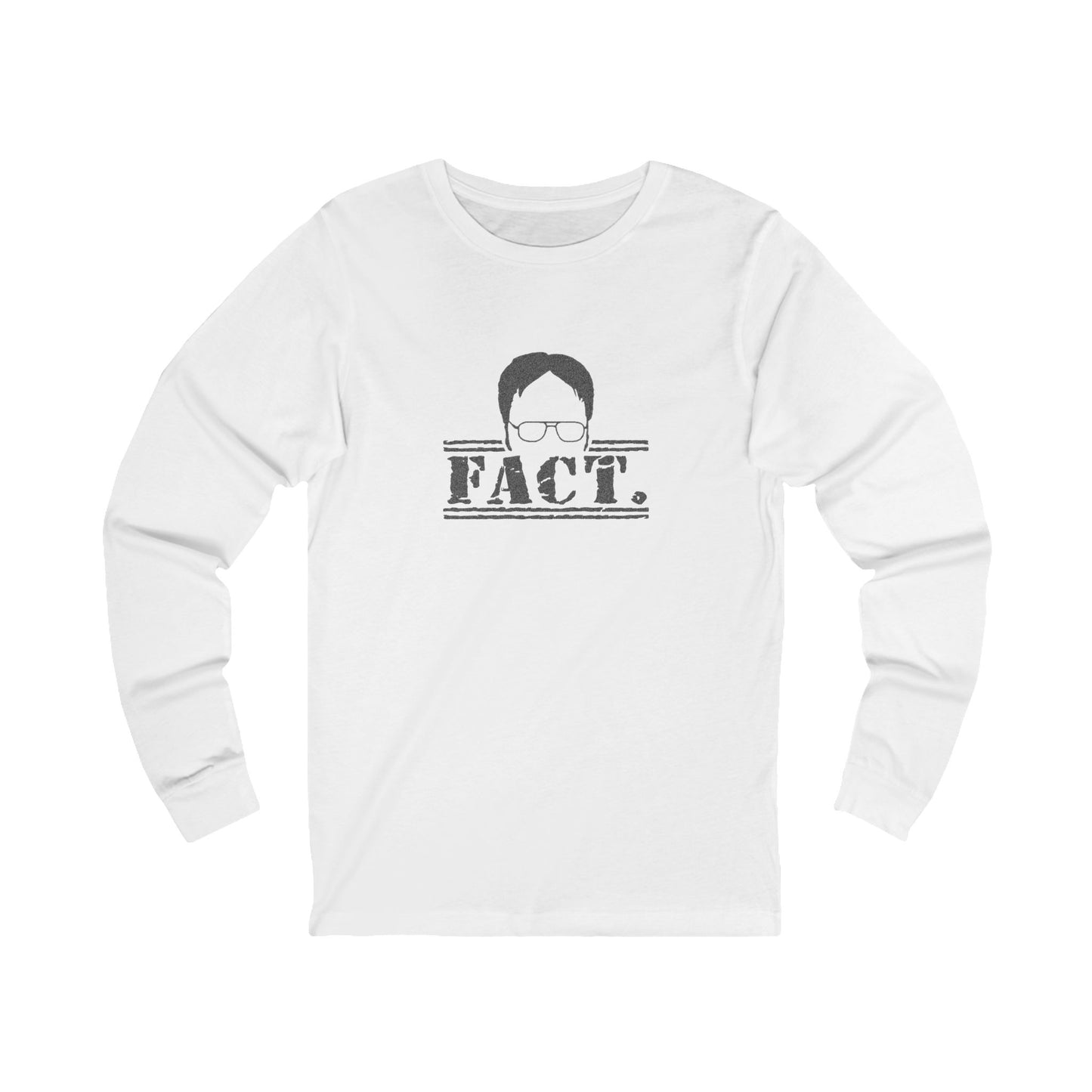 Dwight Schrute FACT. — The Office-Inspired Long Sleeve (Light)