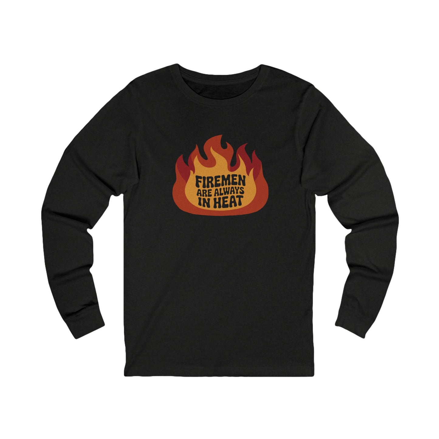 Firemen Are Always in Heat — Flirtatious Retro Long Sleeve (Dark)