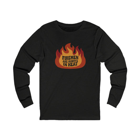 Firemen Are Always in Heat — Flirtatious Retro Long Sleeve (Dark)