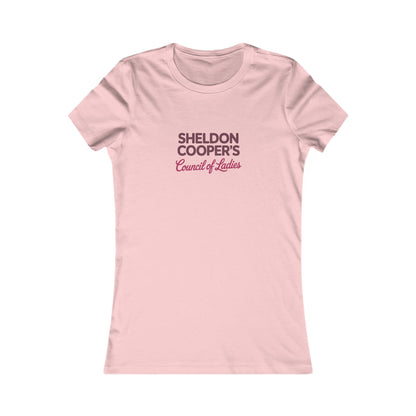 Sheldon Cooper’s Council of Ladies — TBBT Retro Women's Tee (Light)