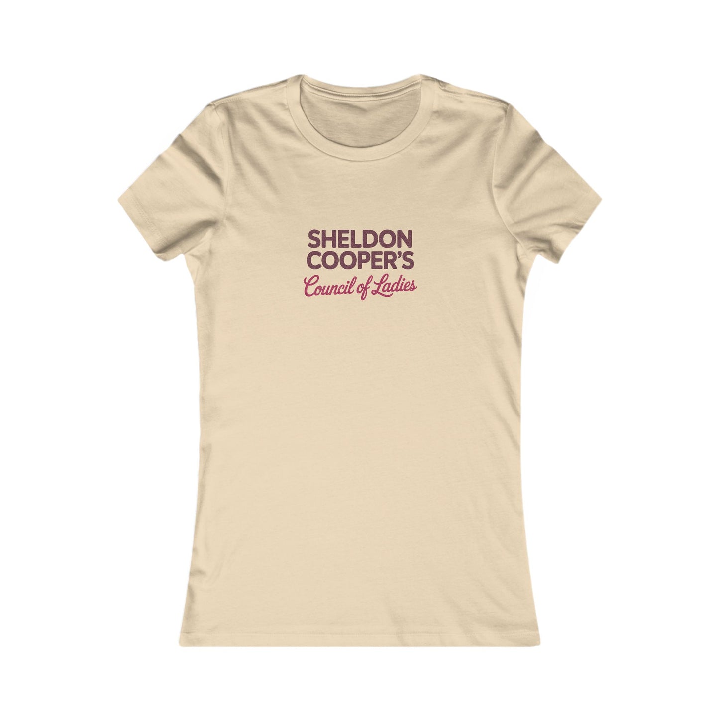 Sheldon Cooper’s Council of Ladies — TBBT Retro Women's Tee (Light)